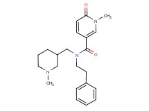 1-methyl-N-[(1-methylpiperidin-3-yl)methyl]-6-oxo-N-(2-phenylethyl)-1,6-dihydropyridine-3-carboxamide