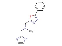 (1H-imidazol-2-ylmethyl)methyl[(5-phenyl-1,3,4-oxadiazol-2-yl)methyl]amine