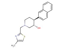 (3S*,4S*)-1-[(4-methyl-1,3-thiazol-2-yl)methyl]-4-(2-naphthyl)piperidin-3-ol