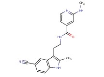 N-[2-(5-cyano-2-methyl-1H-indol-3-yl)ethyl]-2-(methylamino)isonicotinamide