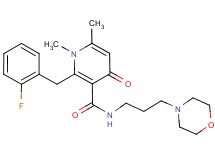 2-(2-fluorobenzyl)-1,6-dimethyl-N-[3-(4-morpholinyl)propyl]-4-oxo-1,4-dihydro-3-pyridinecarboxamide