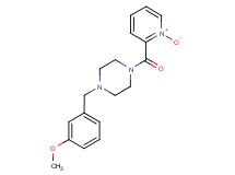 1-(3-methoxybenzyl)-4-[(1-oxido-2-pyridinyl)carbonyl]piperazine trifluoroacetate