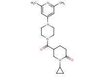 1-cyclopropyl-5-{[4-(2,6-dimethyl-4-pyridinyl)-1-piperazinyl]carbonyl}-2-piperidinone