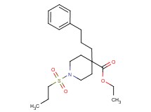 ethyl 4-(3-phenylpropyl)-1-(propylsulfonyl)-4-piperidinecarboxylate