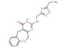 2-{[(5-ethyl-1,2,4-oxadiazol-3-yl)methyl]amino}-5,11-dihydro[1]benzoxepino[3,4-d]pyrimidin-4(3H)-one