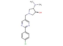 (3S*,4S*)-1-{[2-(4-chlorophenyl)pyrimidin-5-yl]methyl}-4-(dimethylamino)pyrrolidin-3-ol