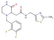 2-[1-(2,3-difluorobenzyl)-3-oxo-2-piperazinyl]-N-[(2-methyl-1,3-thiazol-4-yl)methyl]acetamide