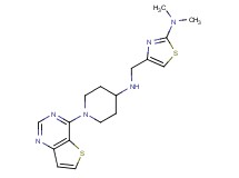 N-{[2-(dimethylamino)-1,3-thiazol-4-yl]methyl}-1-thieno[3,2-d]pyrimidin-4-ylpiperidin-4-amine