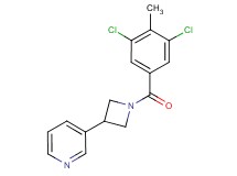 3-[1-(3,5-dichloro-4-methylbenzoyl)-3-azetidinyl]pyridine