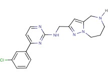 4-(3-chlorophenyl)-N-(5,6,7,8-tetrahydro-4H-pyrazolo[1,5-a][1,4]diazepin-2-ylmethyl)-2-pyrimidinamine hydrochloride