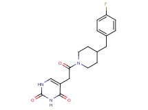 5-{2-[4-(4-fluorobenzyl)-1-piperidinyl]-2-oxoethyl}-2,4(1H,3H)-pyrimidinedione