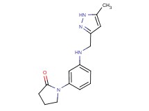1-(3-{[(5-methyl-1H-pyrazol-3-yl)methyl]amino}phenyl)-2-pyrrolidinone