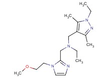 N-[(1-ethyl-3,5-dimethyl-1H-pyrazol-4-yl)methyl]-N-{[1-(2-methoxyethyl)-1H-imidazol-2-yl]methyl}ethanamine