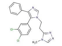 3-{2-[5-(3,4-dichlorophenyl)-4-phenyl-1H-imidazol-1-yl]ethyl}-4-methyl-4H-1,2,4-triazole