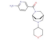 5-{[(1S*,5R*)-3-(tetrahydro-2H-pyran-4-yl)-3,6-diazabicyclo[3.2.2]non-6-yl]carbonyl}-2-pyridinamine