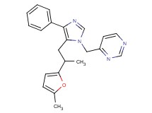 4-({5-[2-(5-methyl-2-furyl)propyl]-4-phenyl-1H-imidazol-1-yl}methyl)pyrimidine