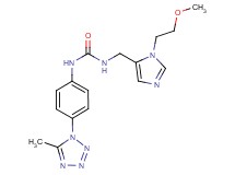 N-{[1-(2-methoxyethyl)-1H-imidazol-5-yl]methyl}-N'-[4-(5-methyl-1H-tetrazol-1-yl)phenyl]urea