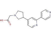 [3-(2,4'-bipyridin-4-yl)pyrrolidin-1-yl]acetic acid