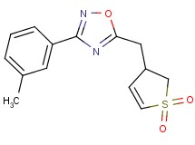 5-[(1,1-dioxido-2,3-dihydro-3-thienyl)methyl]-3-(3-methylphenyl)-1,2,4-oxadiazole
