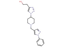 2-(1-{1-[(1-phenyl-1H-pyrazol-4-yl)methyl]-4-piperidinyl}-1H-1,2,3-triazol-4-yl)ethanol trifluoroacetate (salt)