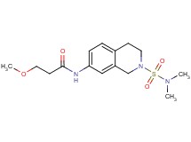 N-{2-[(dimethylamino)sulfonyl]-1,2,3,4-tetrahydro-7-isoquinolinyl}-3-methoxypropanamide