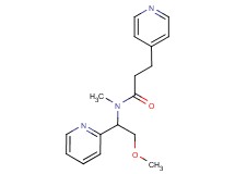 N-(2-methoxy-1-pyridin-2-ylethyl)-N-methyl-3-pyridin-4-ylpropanamide