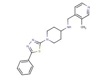 N-[(3-methylpyridin-4-yl)methyl]-1-(5-phenyl-1,3,4-thiadiazol-2-yl)piperidin-4-amine