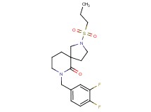 7-(3,4-difluorobenzyl)-2-(propylsulfonyl)-2,7-diazaspiro[4.5]decan-6-one