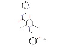1-[2-(2-methoxyphenyl)ethyl]-2,6-dimethyl-4-oxo-N-(2-pyridinylmethyl)-1,4-dihydro-3-pyridinecarboxamide