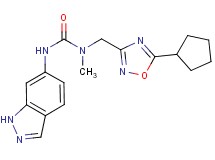 N-[(5-cyclopentyl-1,2,4-oxadiazol-3-yl)methyl]-N'-1H-indazol-6-yl-N-methylurea