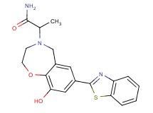 2-[7-(1,3-benzothiazol-2-yl)-9-hydroxy-2,3-dihydro-1,4-benzoxazepin-4(5H)-yl]propanamide