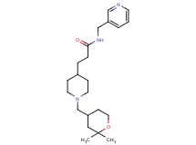 3-{1-[(2,2-dimethyltetrahydro-2H-pyran-4-yl)methyl]-4-piperidinyl}-N-(3-pyridinylmethyl)propanamide