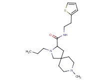 8-methyl-2-propyl-N-[2-(2-thienyl)ethyl]-2,8-diazaspiro[4.5]decane-3-carboxamide