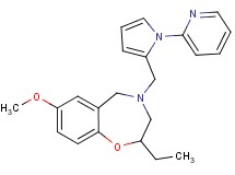 2-ethyl-7-methoxy-4-{[1-(2-pyridinyl)-1H-pyrrol-2-yl]methyl}-2,3,4,5-tetrahydro-1,4-benzoxazepine