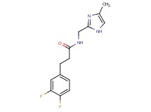 3-(3,4-difluorophenyl)-N-[(4-methyl-1H-imidazol-2-yl)methyl]propanamide