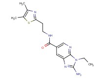 2-amino-N-[2-(4,5-dimethyl-1,3-thiazol-2-yl)ethyl]-3-ethyl-3H-imidazo[4,5-b]pyridine-6-carboxamide