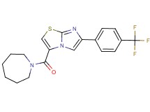 3-(1-azepanylcarbonyl)-6-[4-(trifluoromethyl)phenyl]imidazo[2,1-b][1,3]thiazole