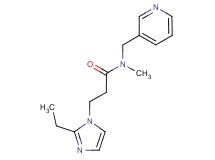 3-(2-ethyl-1H-imidazol-1-yl)-N-methyl-N-(pyridin-3-ylmethyl)propanamide