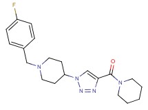 1-(4-fluorobenzyl)-4-[4-(1-piperidinylcarbonyl)-1H-1,2,3-triazol-1-yl]piperidine