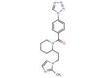 2-[2-(2-methyl-1H-imidazol-1-yl)ethyl]-1-[4-(1H-tetrazol-1-yl)benzoyl]piperidine