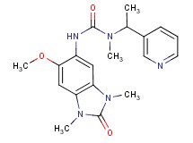 N'-(6-methoxy-1,3-dimethyl-2-oxo-2,3-dihydro-1H-benzimidazol-5-yl)-N-methyl-N-(1-pyridin-3-ylethyl)urea