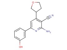 2-amino-6-(3-hydroxyphenyl)-4-(tetrahydrofuran-3-yl)nicotinonitrile