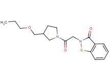 2-{2-oxo-2-[3-(propoxymethyl)pyrrolidin-1-yl]ethyl}-1,2-benzisothiazol-3(2H)-one
