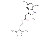 N-[2-(3,5-dimethyl-1H-pyrazol-4-yl)ethyl]-2-(2,5,7-trimethyl-1H-indol-3-yl)acetamide