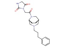 3-{2-oxo-2-[(1S*,5R*)-3-(3-phenylpropyl)-3,6-diazabicyclo[3.2.2]non-6-yl]ethyl}imidazolidine-2,4-dione