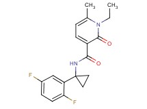 N-[1-(2,5-difluorophenyl)cyclopropyl]-1-ethyl-6-methyl-2-oxo-1,2-dihydropyridine-3-carboxamide