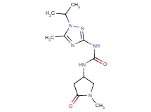 N-(1-isopropyl-5-methyl-1H-1,2,4-triazol-3-yl)-N'-(1-methyl-5-oxopyrrolidin-3-yl)urea