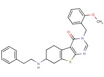 3-(2-methoxybenzyl)-7-[(2-phenylethyl)amino]-5,6,7,8-tetrahydro[1]benzothieno[2,3-d]pyrimidin-4(3H)-one
