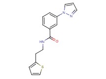 3-(1H-pyrazol-1-yl)-N-[2-(2-thienyl)ethyl]benzamide