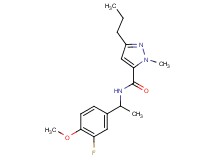 N-[1-(3-fluoro-4-methoxyphenyl)ethyl]-1-methyl-3-propyl-1H-pyrazole-5-carboxamide